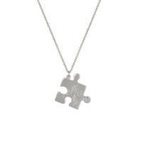 Silver floral puzzle piece necklace - Alex Monroe - Shop Silverado