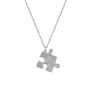 Silver floral puzzle piece necklace - Alex Monroe - Shop Silverado