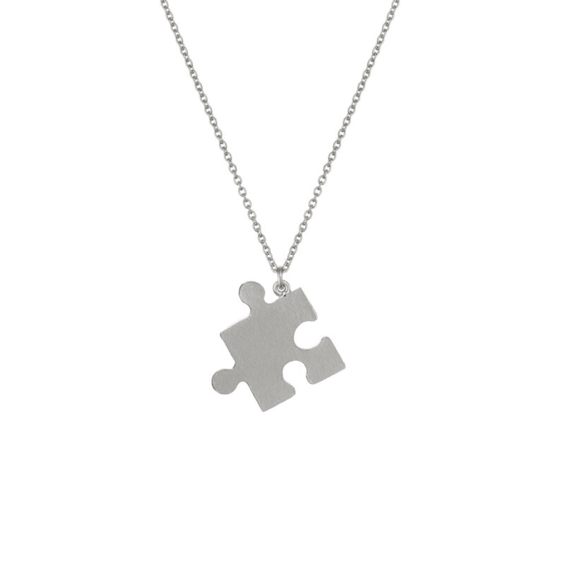 Silver floral puzzle piece necklace - Alex Monroe - Shop Silverado