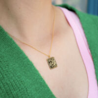 Floral stamp necklace - Alex Monroe - Shop Silverado