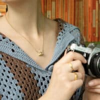 In-line vintage camera - Alex Monroe - Silverado Jewellery