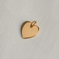 Engravable heart tag pendant - silverado jewellery