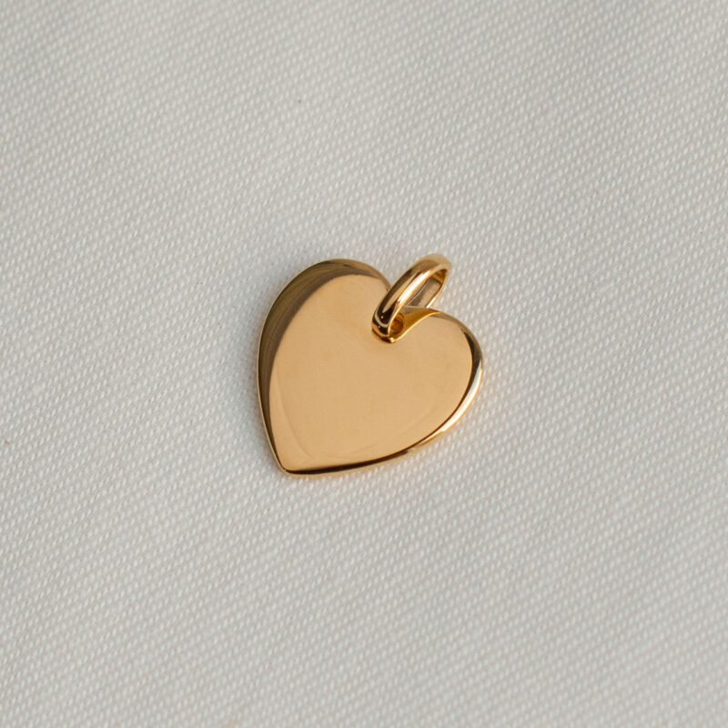 Engravable heart tag pendant - silverado jewellery