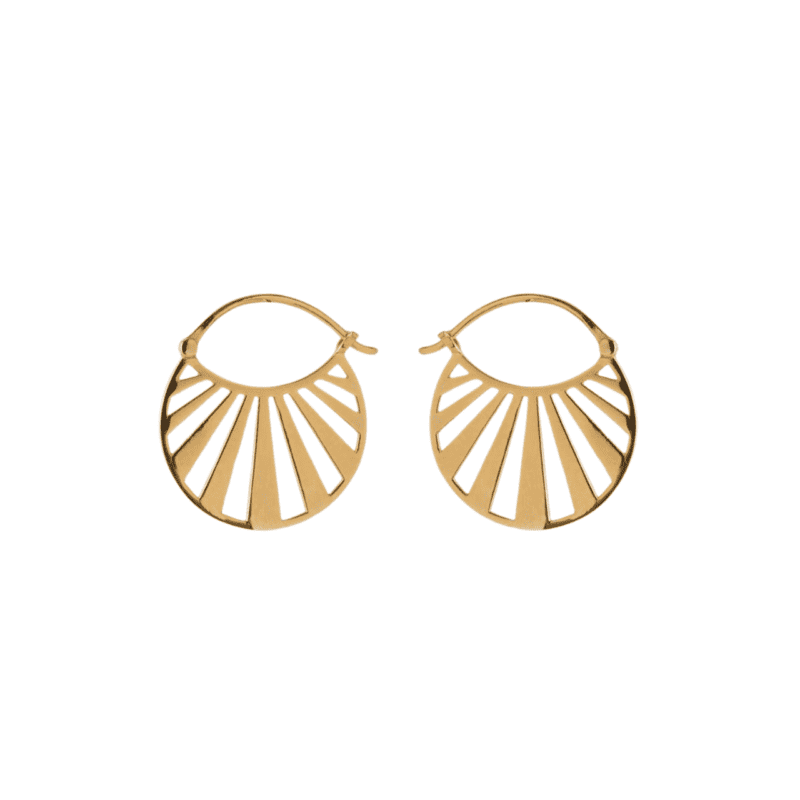 Gold Misty Earrings - Pernille Corydon - Silverado Jewellery