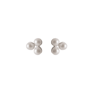 Silver Bay Pearl Stud Earrings - Pernille Corydon - Silverado Jewellery