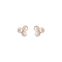 Silver Bay Pearl Stud Earrings - Pernille Corydon - Silverado Jewellery