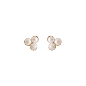 Silver Bay Pearl Stud Earrings - Pernille Corydon - Silverado Jewellery