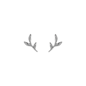 Silver Crisp Twig Stud Earrings - Pernille Corydon - Silverado Jewellery