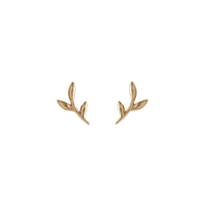 Gold Crisp Twig Stud Earrings - Pernille Corydon - Silverado Jewellery