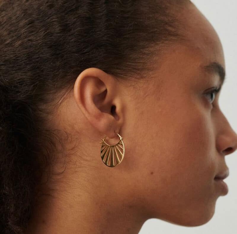 Gold Misty Earrings - Pernille Corydon - Silverado Jewellery