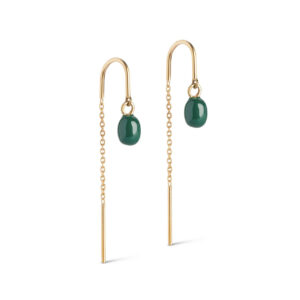 Petrol Green Eleanor Earrings - Enamel Copenhagen - Silverado Jewellery