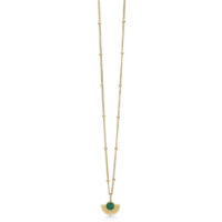 Green Soleil enamel necklace - Silverado Jewellery