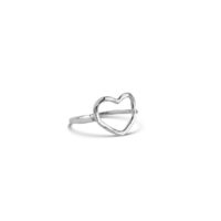 Silver Organic Heart Ring - Enamel Copenhagen - Silverado Jewellery