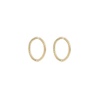 9ct Gold Huggie Hoop Earrings - Silverado Jewellery