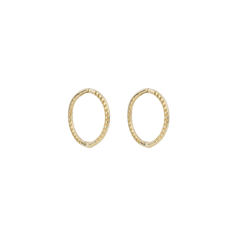 9ct Gold Huggie Hoop Earrings - Silverado Jewellery