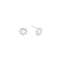 Silver Rising Sun Stud Earrings - Rachel Jackson - Silverado Jewellery