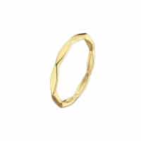 Gold Plate Octagonal Ring - Silverado Jewellery