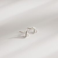 Silver Kiss Stud Earrings - One & Eight - Silverado Jewellery