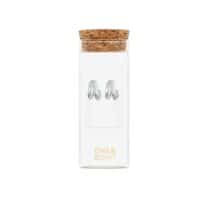 Silver Duo Huggie Hoop Earrings - One & Eight - Silverado Jewellery