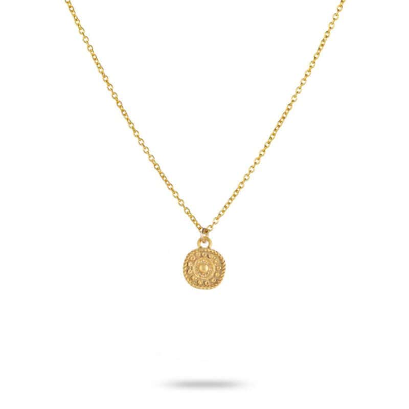 Gold Coin Necklace - One & Eight - Silverado Jewellery