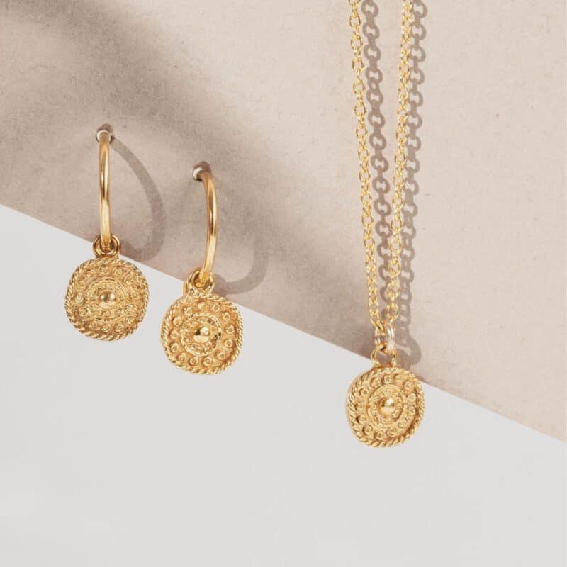 Gold Coin Necklace - One & Eight - Silverado Jewellery