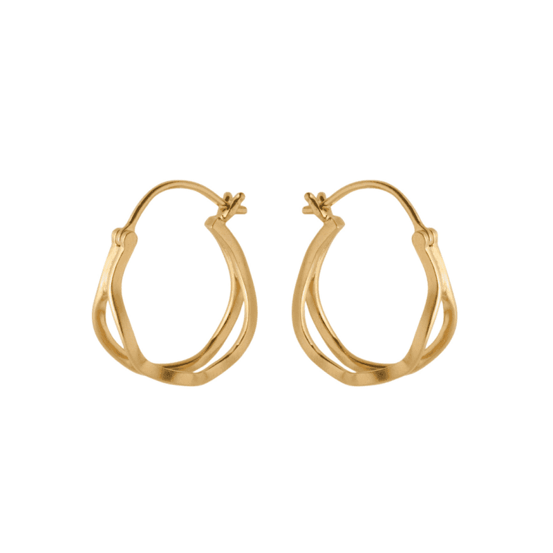 Stream hoop earrings - Pernille Corydon - Silverado Jewellery