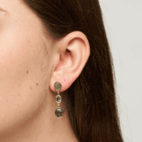Amira Drop Earrings gold plated - PURE by Nat - Silverado Jewellery