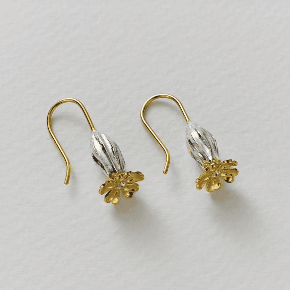 Cowslip hook earrings - Alex Monroe - Silverado Jewellery
