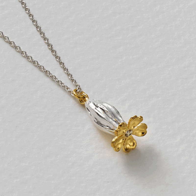 Cowslip pendant Necklace - Alex Monroe - Silverado Jewellery
