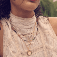 Guardian angel rose quartz amulet necklace - Rachel Jackson - Silverado Jewellery