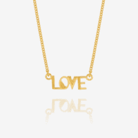 Mini Art Deco Love Necklace - Rachel Jackson - Silverado Jewellery