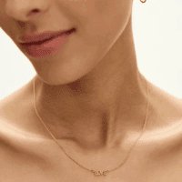 Mini Art Deco Love Necklace - Rachel Jackson - Silverado Jewellery