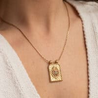 Sacred Heart Tag Necklace - AMIE Paris - Silverado Jewellery