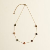 Rainbow flower Beaded Necklace - AMIE - Silverado Jewellery