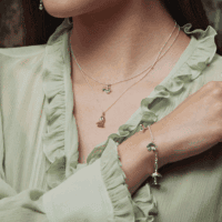 Silver cuckoo flower necklace with pearl - Alex Monroe - Silverado Jewellery