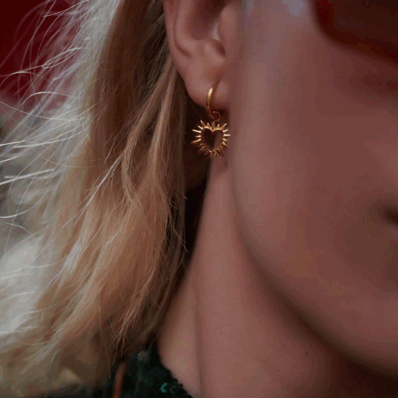 Electric love hoop earrings - Rachel Jackson - Silverado Jewellery