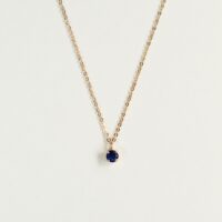 9ct gold blue sapphire necklace - Lucier Jewellery - Silverado Jewellery 9ct gold blue sapphire necklace - Lucier Jewellery - Silverado Jewellery