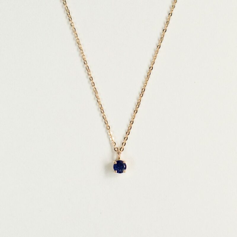 9ct gold blue sapphire necklace - Lucier Jewellery - Silverado Jewellery 9ct gold blue sapphire necklace - Lucier Jewellery - Silverado Jewellery
