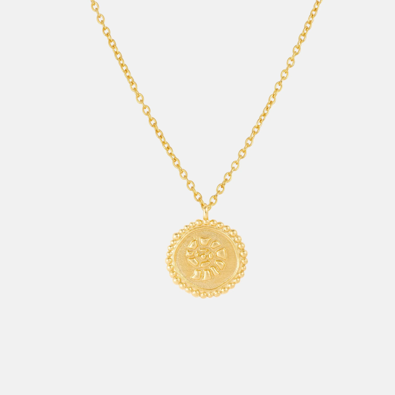 Gold Gaia Necklace - One and eight - Silverado Jewellery