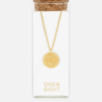 Gold Gaia Necklace - One and eight - Silverado Jewellery