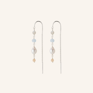 Silver Mellow Blue Earchains - Pernille Corydon - Silverado Jewellery
