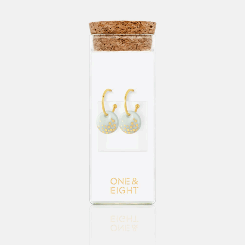 Mint Gale Hoop Earrings - One & eight - Silverado Jewellery