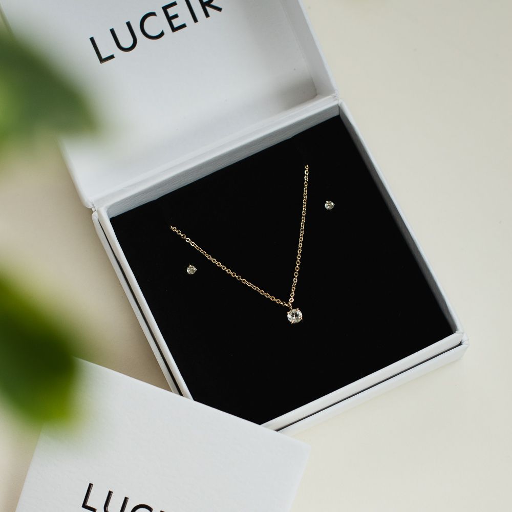 9ct gold White topaz - Luceir Jewellery - Silverado Jewellery