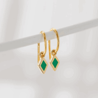Kite enamel hoop earrings - One&Eight - Silverado Jewellery