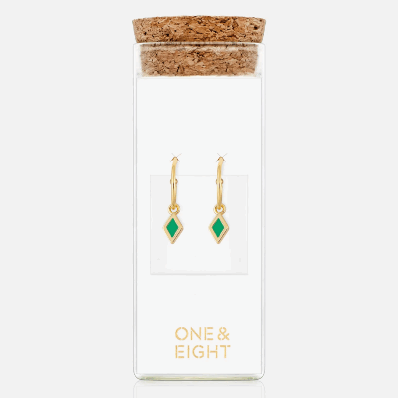 Kite enamel hoop earrings - One&Eight - Silverado Jewellery
