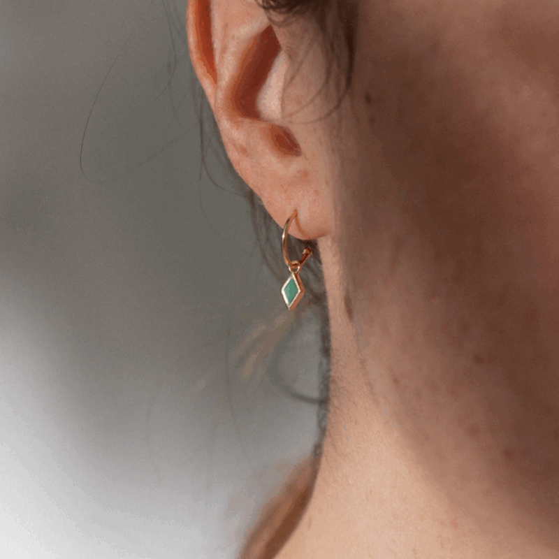 Kite enamel hoop earrings - One&Eight - Silverado Jewellery