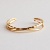 crossover cuff bangle - Amie Paris - Silverado jewellery