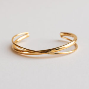 crossover cuff bangle - Amie Paris - Silverado jewellery