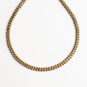 Gold v-link chain necklace - Amie Paris - Silverado Jewellery
