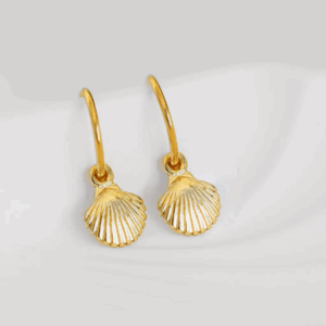 Scallop Hoop Earrings - One&Eight - Silverado Jewellery